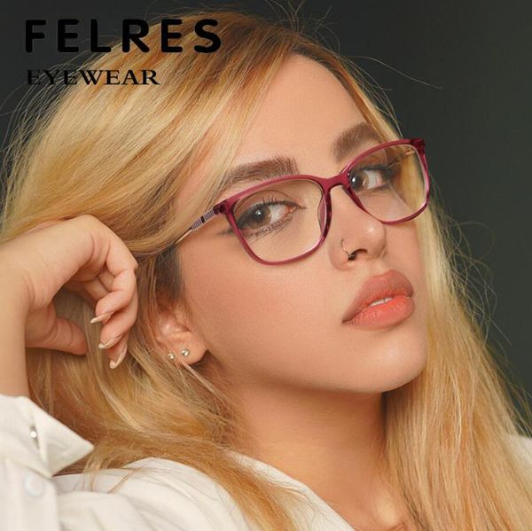 

sunglasses felres tr90 frame women classic optical glasses vintage anti-blue light eyewear ladies fashion casual f2057, White;black
