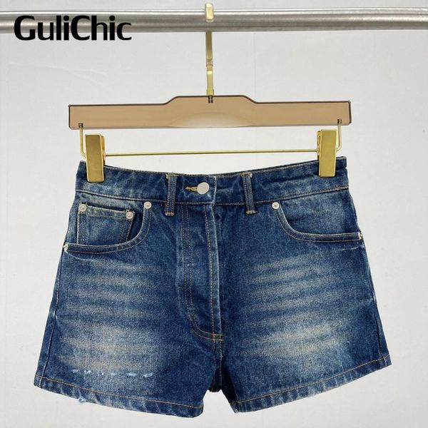 

women's shorts 6.17 high end quality fashion cotton washed denim women, White;black