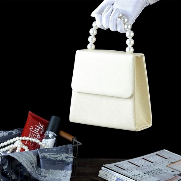 

new handmade evening pearl pu banquet hand-in-hand messenger dress cheongsam bag
