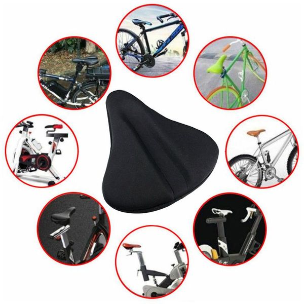 

bike saddles ultra soft silicone 3d gel pad cushion outdoor breathablecover cycling cover mountain