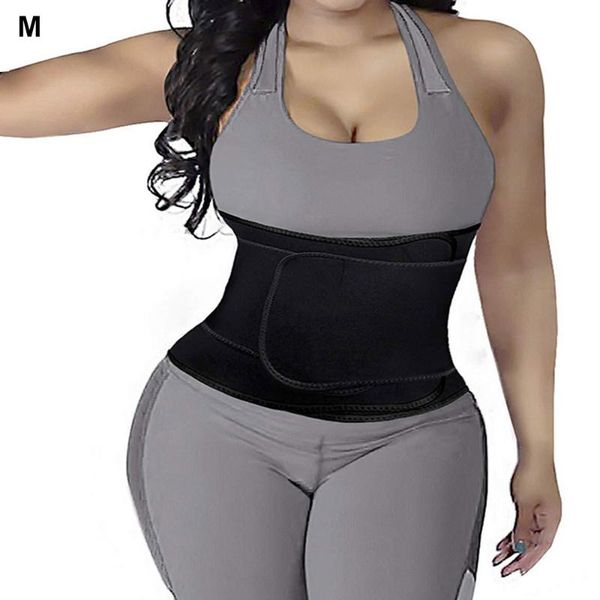 

waist support trainers belt for women slimming sauna weight loss neoprene body shaper corset sweat fat burn, Black;gray