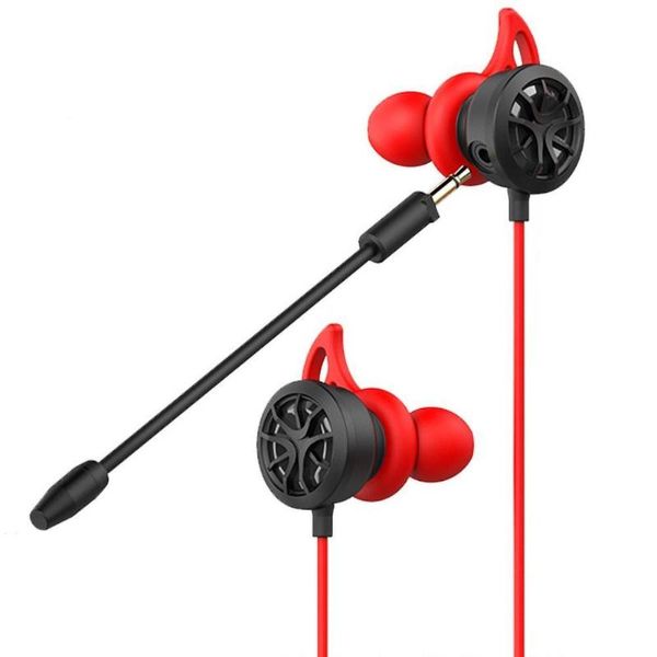 

earphones t10/t16 universal in-ear wired noise reduction bass gaming earphone with mic headphones &