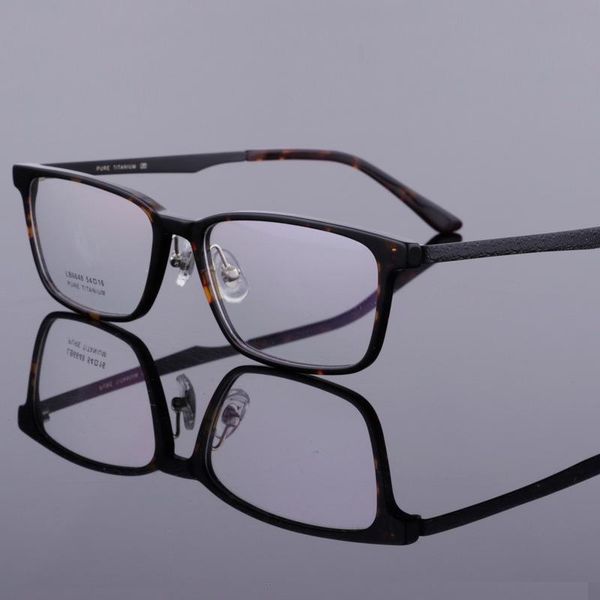 

fashion sunglasses frames pure titanium frame plate spectacle men's myopia business high-quality prescription optical 979, Black