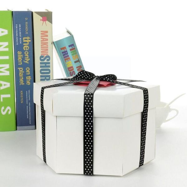 

gift wrap explosion box hexagonal diy po scrapbooking birthday scrapbook anniversary bomb p k5o8