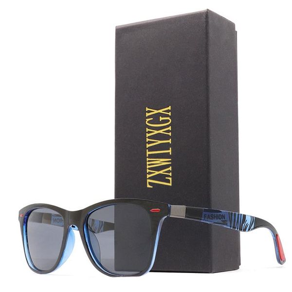 

sunglasses 2021 brand design classic polarized men women driving square frame fashion sun glasses male goggle gafas de sol, White;black