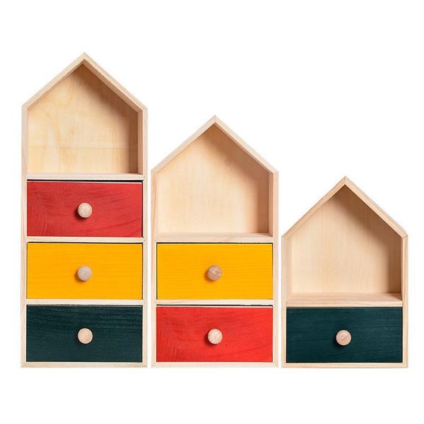 

storage drawers nordic wood drawer bedside cabinet colorful bedroom windowsill makeup organizer corner locker home decor organizador