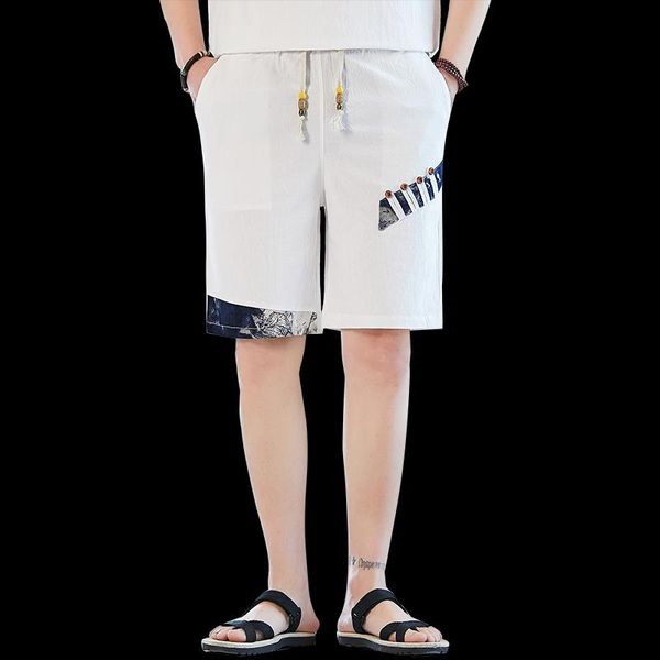 

streetwear men's shorts knee length 2021 summer fashion patchwork men short pants mens beach loose leisure plus size, White;black