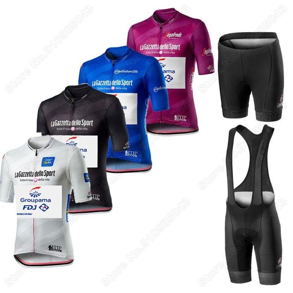 

racing sets 2021 italia cycling jersey tour de italy fdj bicycle clothing men shirt road mtb race maillot, Black;blue