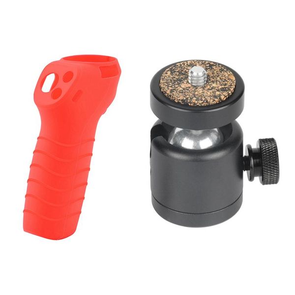 

pcs 360 swivel camera tripod ball head & 1 soft silicone handle anti-scratch cover tripods