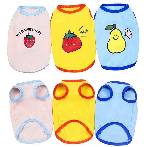 

cat costumes clothes pet clothing for small dog jacket t shirt printed vest costume apparel chats puppy summer