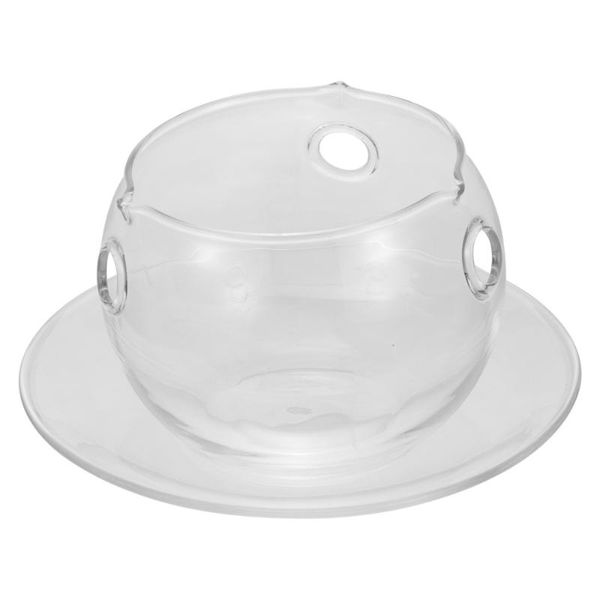 

bowls 1pc fruit bowl household salad multipurpose tableware (transparent)