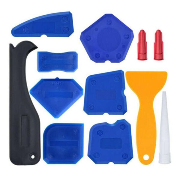 

squeegees 12pcs/set door silicone sealant spreader spatula scraper cement caulk removal tool kit window caulking finishing grout