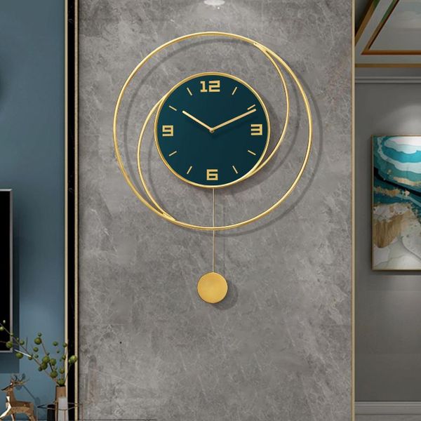 

wall clocks modern design geometric minimalist pendulum round clock silent ceramics reloj mural pared bedroom decor dm50wc