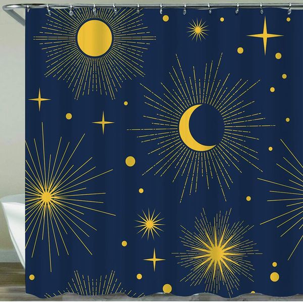 

shower curtain,eamless pattern with cosmic objects,waterproof bath curtains polyester decorative shower curtains art deco for
