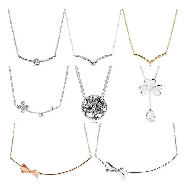 

chains summer jewelry women fit original diy charms cadena plata 925 para mujer fashion designer sterling silver necklace