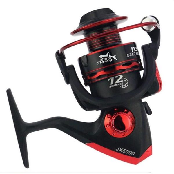 

rotating fishing reel 12bb bearing ball 1000-7000 series metal coil line boat rock wheel baitcasting reels