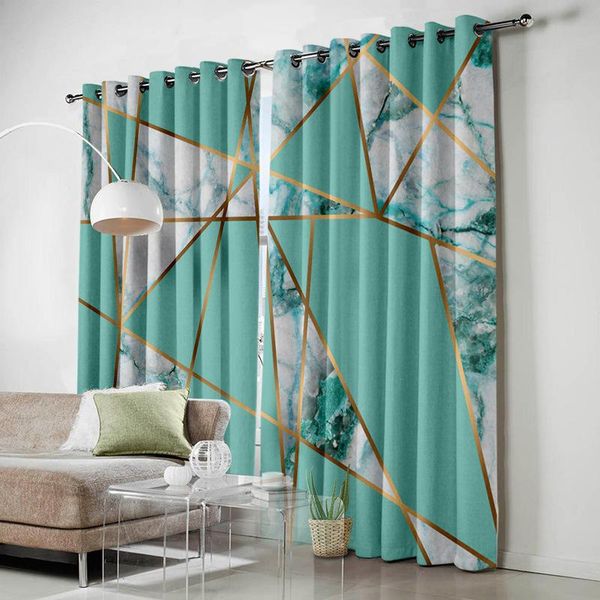 

european style marble striped curtains custom made digital printing blackout curtain fabric wholesale & drapes