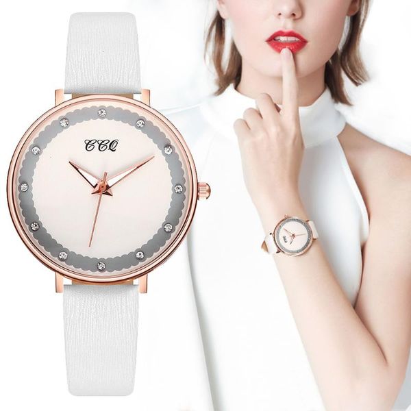 

wristwatches lolia women's watch fashion leather diamond dial ladies women quartz watches female clock relogio feminino, Slivery;brown