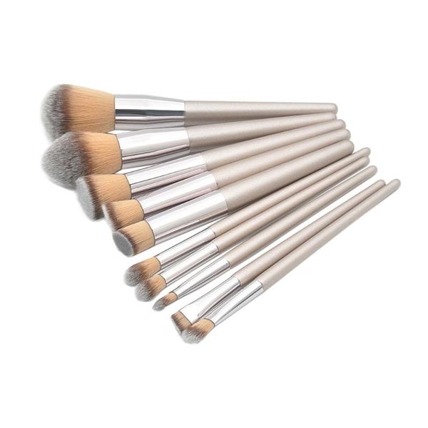 

makeup brushes wooden foundation cosmetic eyebrow eyeshadow brush sets tools highlight contour ma