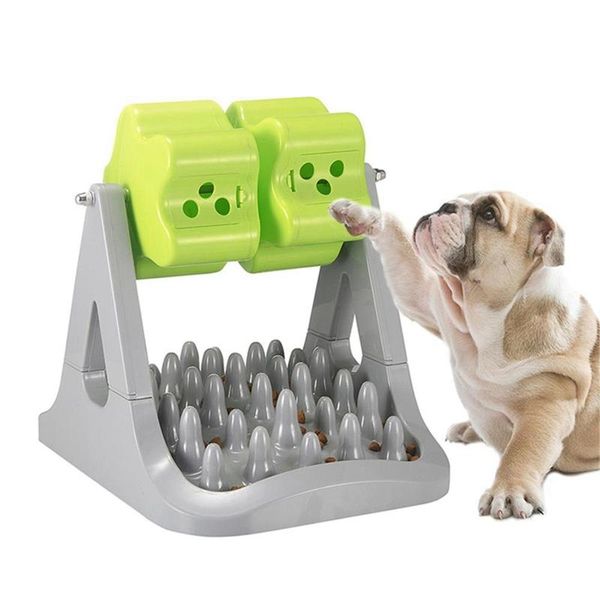 

pet roller feeder puppy interactive slow feed dispenser dog treat puzzle toy fun bowl cat shaking leakage container bowls & feeders