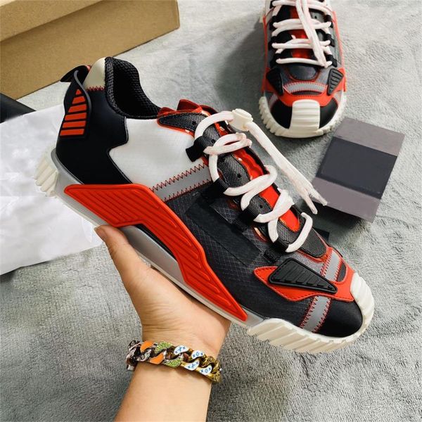 

designer fashion trend luxury multicolor splicing casual men's shoes, comfortable and breathable size 38-46, Black