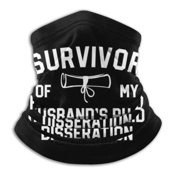 

scarves phd graduation gifts survivor husband's ph.d dissertation microfiber neck warmer bandana scarf face mask, Blue;gray