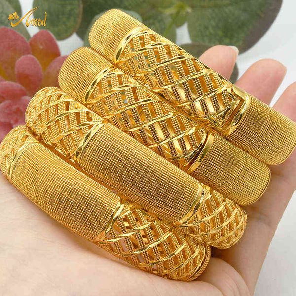 

aniid 24k dubai bangles gold african bracelet for women wholesale designer alloy jewellery wedding luxury hawaiian jewelry, Golden;silver