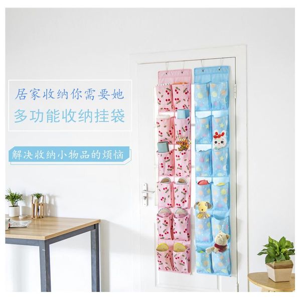 

hanging storage bag 12 pockets wall mounted wardrobe cosmetic toys boxes & bins