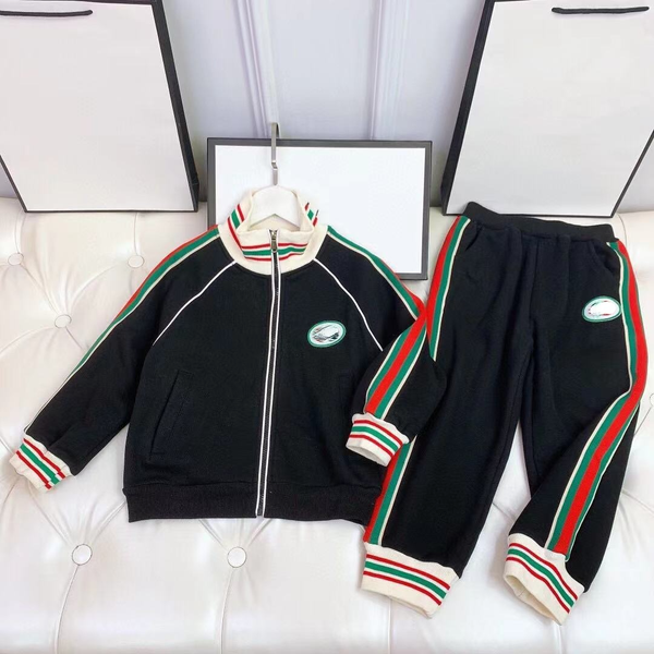 

autumn and winter children's suit boys and girls plush casual stand collar zipper cardigan coat pants two-piece set, White