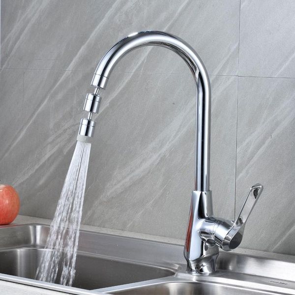 

brass aerator kitchen sink big angle swivel faucet pressurized splash-proof extended shower aerators filter foamer faucets