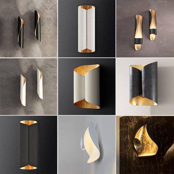 

wall lamp nordic lamps modern sconce light fixture stairway led in post-modern rustic antique edison glass spherical shape