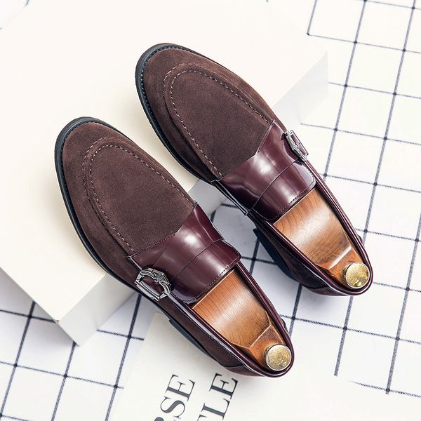

comfortable flat men's dress shoes spring and fall oxfords platform sneakers party lovers wedding business luxurys designers, Black
