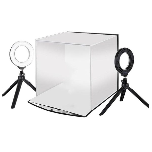 

mini folding lightbox pography po studio softbox led light soft box background kit cell phone mounts & holders