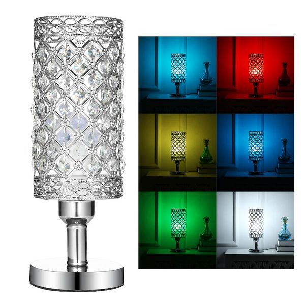 

table lamps modern ambient decorative nightstand desk lamp bedside night light small crystal for bedroom study