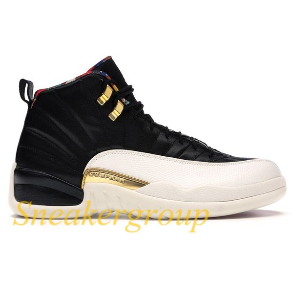 

black university gold 12 12s mens basketball shoes jumpman indigo reverse taxi flu game bulls sunrise iridescent reflective running sneakers