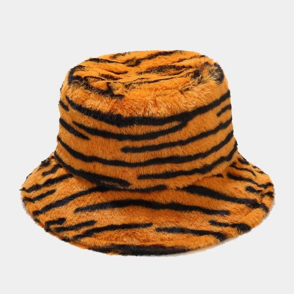 

wide brim hats 2021 women's winter zebra bucket hat outdoor vacation panama black solid thickened soft warm fishing cap, Blue;gray