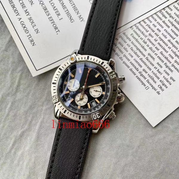 

multifunctional men's and women's casual 40mm watch quartz battery stainless steel case real cowhide strap comfortable gift wristw, Slivery;brown