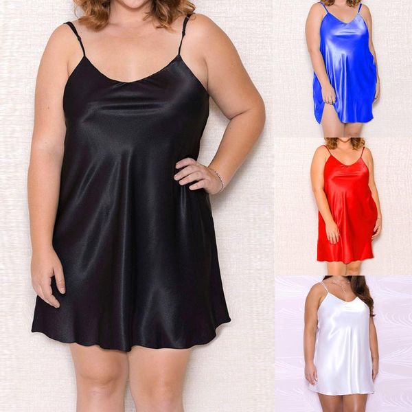 

women's sleepwear underwear nightie nightgowns plus size nightdress lingerie nightwear night dress sleepskirt sleepshirts, Black;red