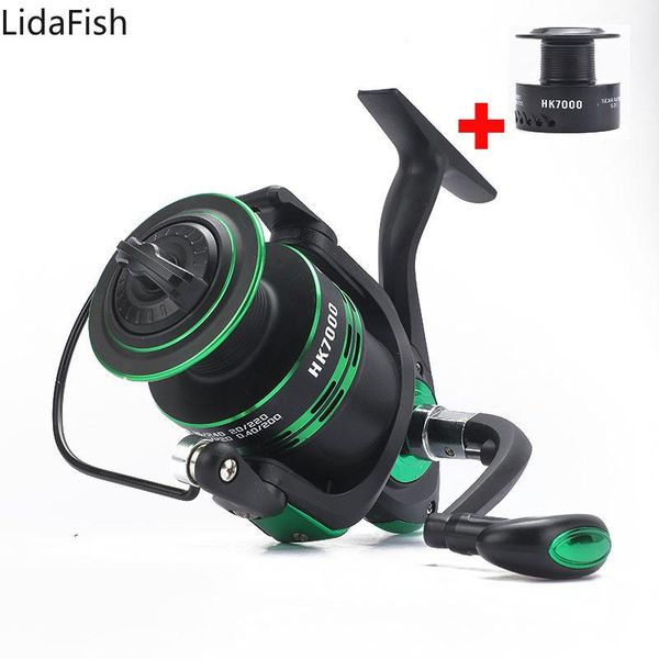 

5.2:1/ 5.1:1 high speed metal spool spinning reel 3kg-10kg max drag carp fishing with spare baitcasting reels