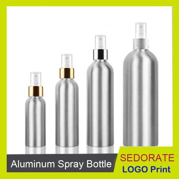 

storage bottles & jars sedorate 20 pcs/lot aluminum bottle with spray lid 30ml mist 50ml 100ml 150ml 250ml 500ml automizer ys06