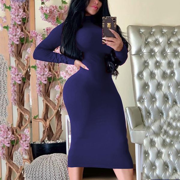 

dress women dresses slim long sleeve fashion high neck club sheath wrap allure purple bodycon, Black;gray