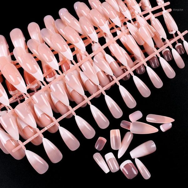 

24pcs matte fake nails false nail detachable tips for uv extension manicure art press on nails1, Red;gold