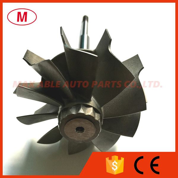 

hx40 67/76mm 67x76mm 10 blades turbocharger journal bearing turbine shaft&wheel/turbo wheel/turbo shaft for turbo cartridge/chra/core