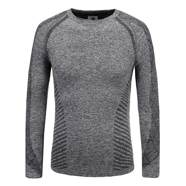 

mens t shirts seamless o-neck bottoming shirt long-sleeved zipper fashion bodybuilding fitness muscles clothes training wear, White;black