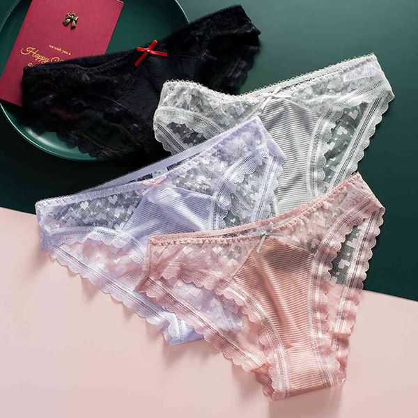 

underwear special lace comfortable hip traceless transparent low waist briefs, Black;pink