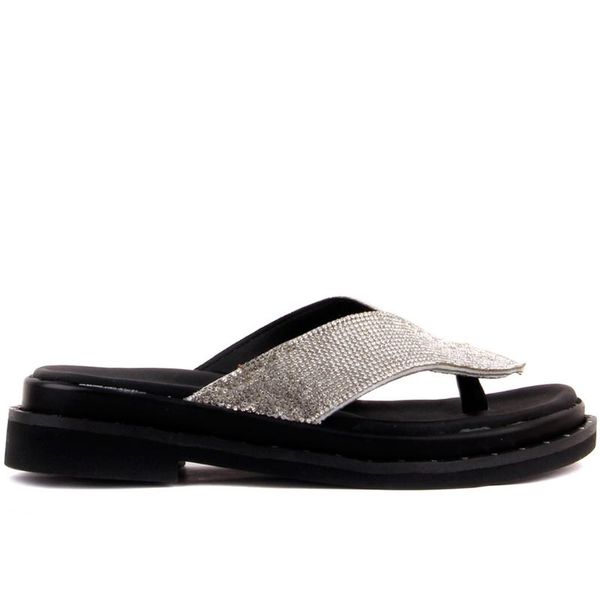 

slippers pierre cardin-white color leather women, Black