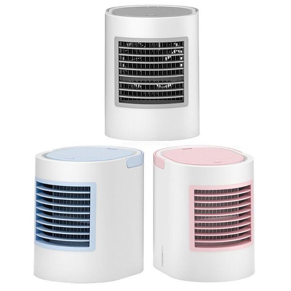 

electric fans usb air cooler mini portable silent conditioner with handle fan water cooling noiseless evaporative for dropship