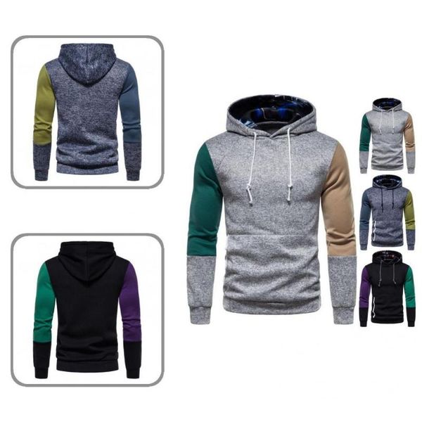 

men's sweaters fit stylish young men sweatshirt slim autumn hoodie hat for sports, White;black
