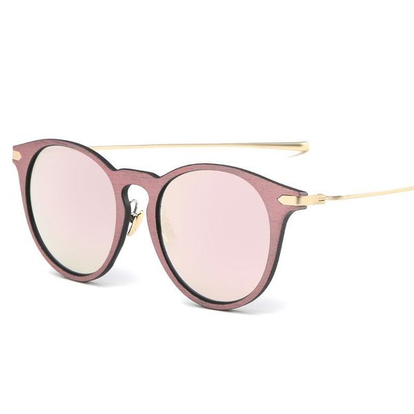 

korean style trendy wood grain sunglasses fashion ladies sunglassescff, White;black