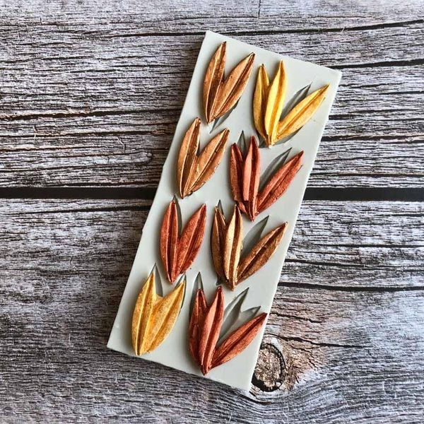 

cake tools bamboo leaf silicone fondant mold chocolate diy baking g148
